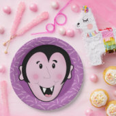 Dracula Vampire Bat Halloween Paarse Bats Papieren Bordje (Feest)