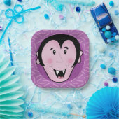 Dracula Vampire Bat Halloween Paarse Bats Papieren Bordje (Feest)