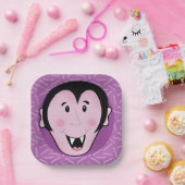 Dracula Vampire Bat Halloween Paarse Bats Papieren Bordje (Feest)