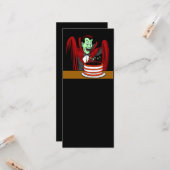 Dracula Vampire Halloween Birthday Kaart (Voorkant / Achterkant in situ)