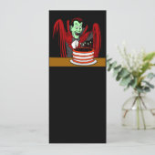 Dracula Vampire Halloween Birthday Kaart (Staand voorkant)