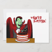 Dracula Vampire Halloween Birthday Kaart (Voorkant)