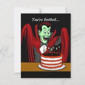Dracula Vampire | Halloween Birthday Kaart (Voorkant)