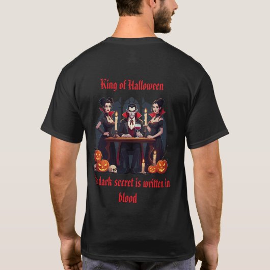 Dracula Vampire Halloween T-shirt 🎃👻 (Achterkant)