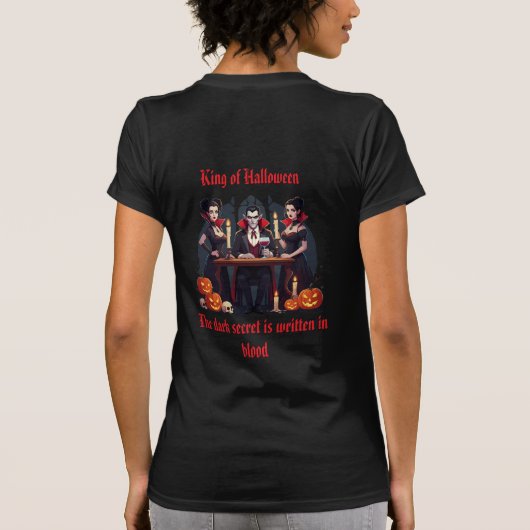 Dracula Vampire Halloween T-shirt 🎃👻 (Achterkant)