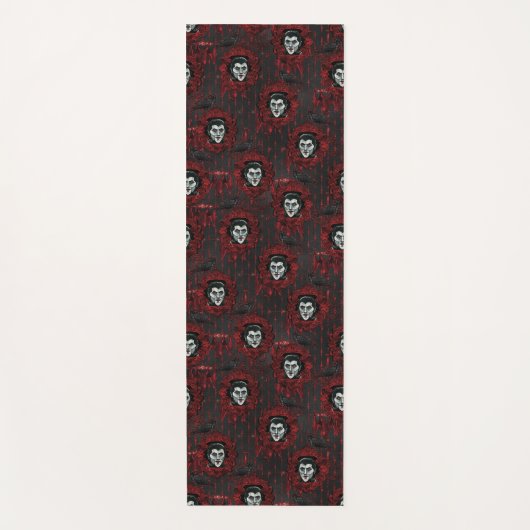 Dracula Vampire Spooky Halloween Gothic yoga mat (Voorkant)