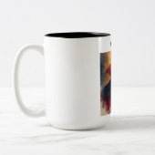 Dracula Vampire Two-Tone Coffee Mok. Tweekleurige Koffiemok (Links)