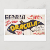 Dracula van Hamilton Deane - 1938 Briefkaart (Voorkant)
