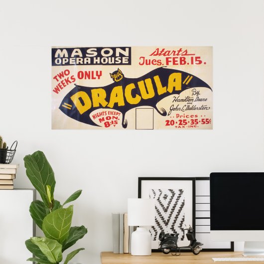 Dracula van Hamilton Deane Poster (Thuiskantoor)
