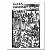 Dracula [ Vlad Tepes ] Houtsnede Rubberstempel (Afrduk)