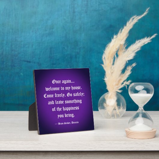 Dracula Welcome Quote Plaque Fotoplaat (Insitu)