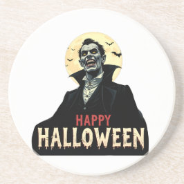 Dracula wenst je een griezelige nacht zandsteen onderzetter