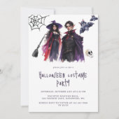 Dracula Witch Volwassenen Halloween Kostuumfeest Kaart (Voorkant)