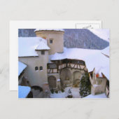 Dracula's Castle, Bran, Transsylvanië, winter Briefkaart (Voorkant / Achterkant)