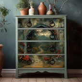 Dracula's Castle Gothic Arch Vampirecore Tissuepapier