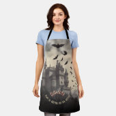 Dracula's Castle Gothic Horror Halloween Schort (Gedragen)