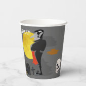 Dracula's Castle Spooky Halloween Papieren Bekers (Achterkant)