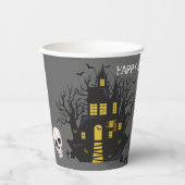 Dracula's Castle Spooky Halloween Papieren Bekers (Voorkant)