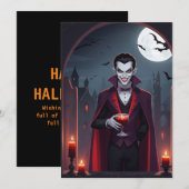 Dracula's Delight - Halloween Wenskaart Feestdagenkaart (Voorkant / Achterkant)