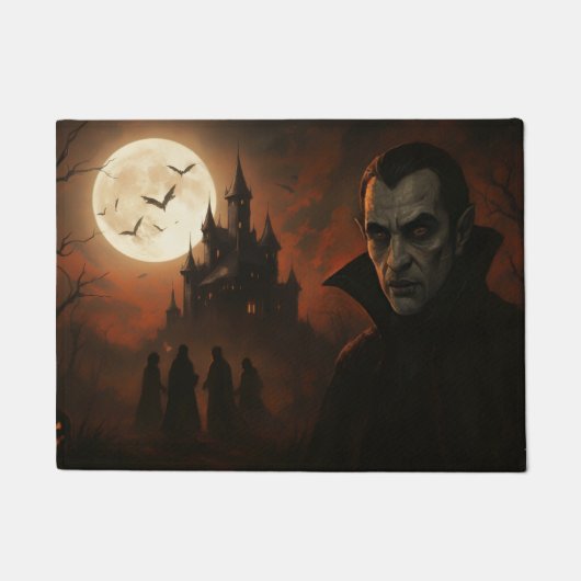 Dracula's Gothic Halloween Welcome Doormat Deurmat (Voorkant)