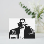 Dracula's Happy Halloween Briefkaart (Staand voorkant)
