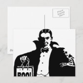 Dracula's Happy Halloween Briefkaart (Voorkant / Achterkant)