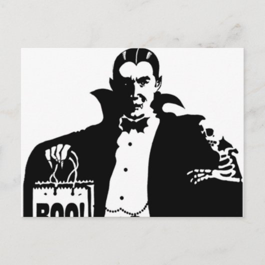 Dracula's Happy Halloween Briefkaart (Voorkant)