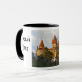 Dracula's kasteel, Bran, Transsylvanië Mok (Voorkant links)