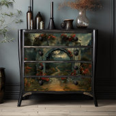 Dracula's kasteel gotische boog tissuepapier