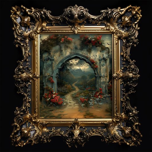 Dracula's kasteel gotische boog tissuepapier