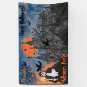 Dracula's Kasteel Halloween Banner (Verticaal)