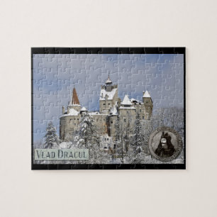 Dracula's kasteel in Bran in de winter Legpuzzel