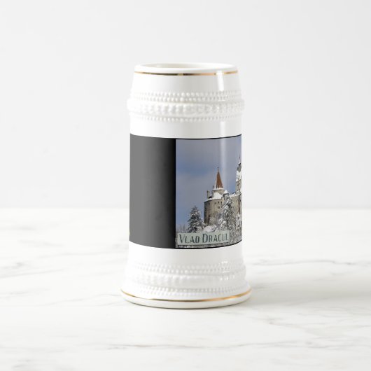 Dracula's kasteel in de winter bierpul (Center)