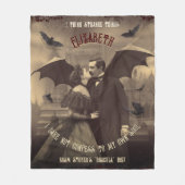  Dracula's Kiss Gotische Horror Fleece Deken (Voorkant)