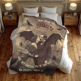 Dracula's Kiss Gotische Horror Fleece Deken