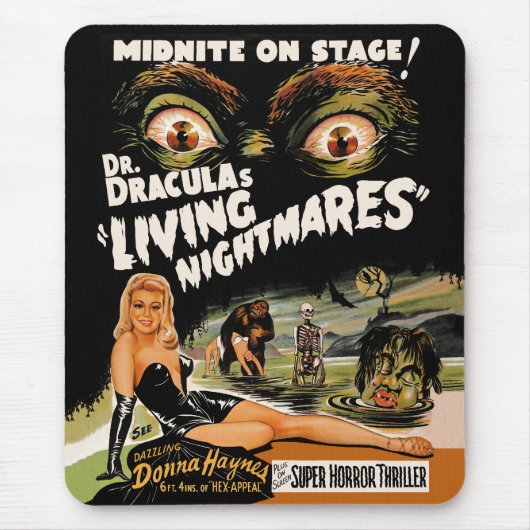 Dracula's levende Nightmares Mousepad Muismat (Voorkant)
