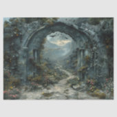 Dracula's Mysterieuze Kasteel Gothic Tissuepapier (Voorkant)