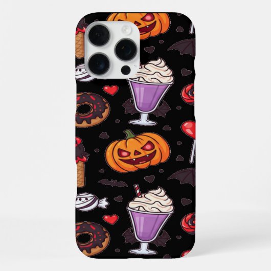 Dracula's Sweet Nightmare Halloween-Snoep iPhone Hoesje (Achterkant)