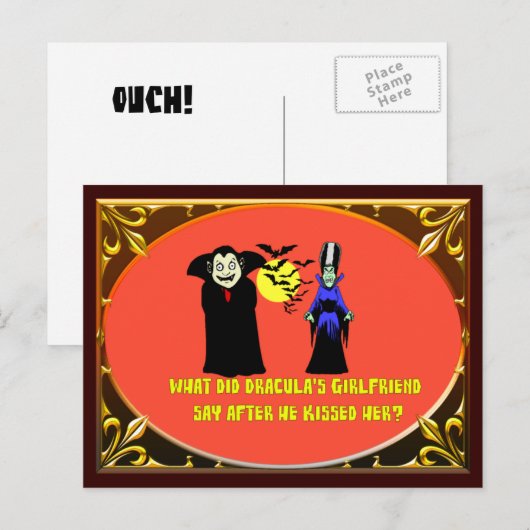 Dracula's Vriendin Briefkaart (Voorkant / Achterkant)