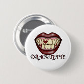 Draculette Tshirts en Gifts Ronde Button 5,7 Cm (Voorkant /achterkant)