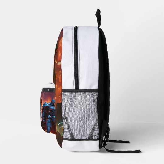 "Draculian Bat-Cyber Armour" Bedrukte Rugzak (Rechts)