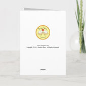 Dracullama - Grappige Halloween Llama Wenskaart Kaart (Achterkant)