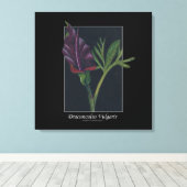Dracunculus vulgaris canvas afdruk (Insitu (Houten vloer))