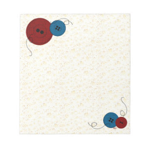 Draden en Buttonnen Notitieblok