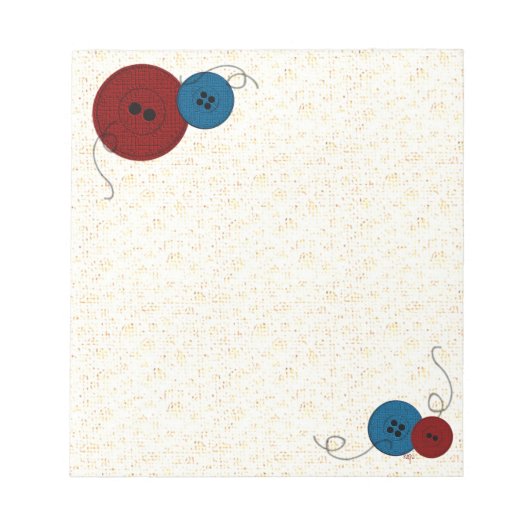 Draden en Buttonnen Notitieblok (Voorkant)