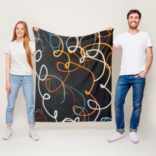 Draden van Beweging—Fleece Deken (In situ)