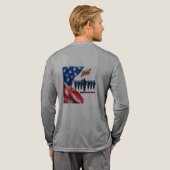 Draden van patriottische trots grijs Tri-Blend shirt (Achterkant)