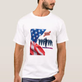 Draden van patriottische trots wit t-shirt (Voorkant)