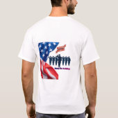 Draden van patriottische trots wit t-shirt (Achterkant)