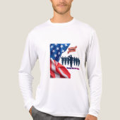 Draden van patriottische trots wit Tri-Blend shirt (Voorkant volledig)